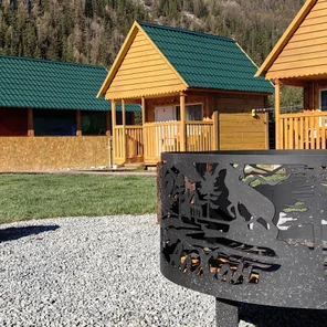 Двухместный домик с удобствами на территории